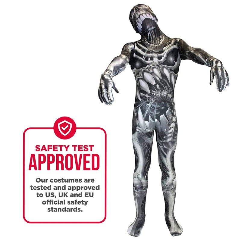 Morphsuits Kids Skull & Bones Monster Costume - Small 3'-3'5 / 6-8 Years - Image 4